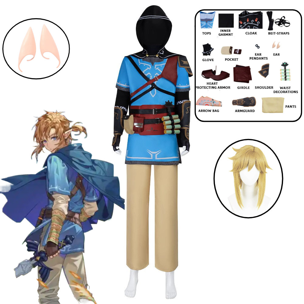 Kids Party Games - Link Cosplay Costume Game Tears of