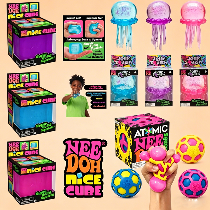 Party Games Game - New NeeDoh Squishy Schylling/// Atomic Stress
