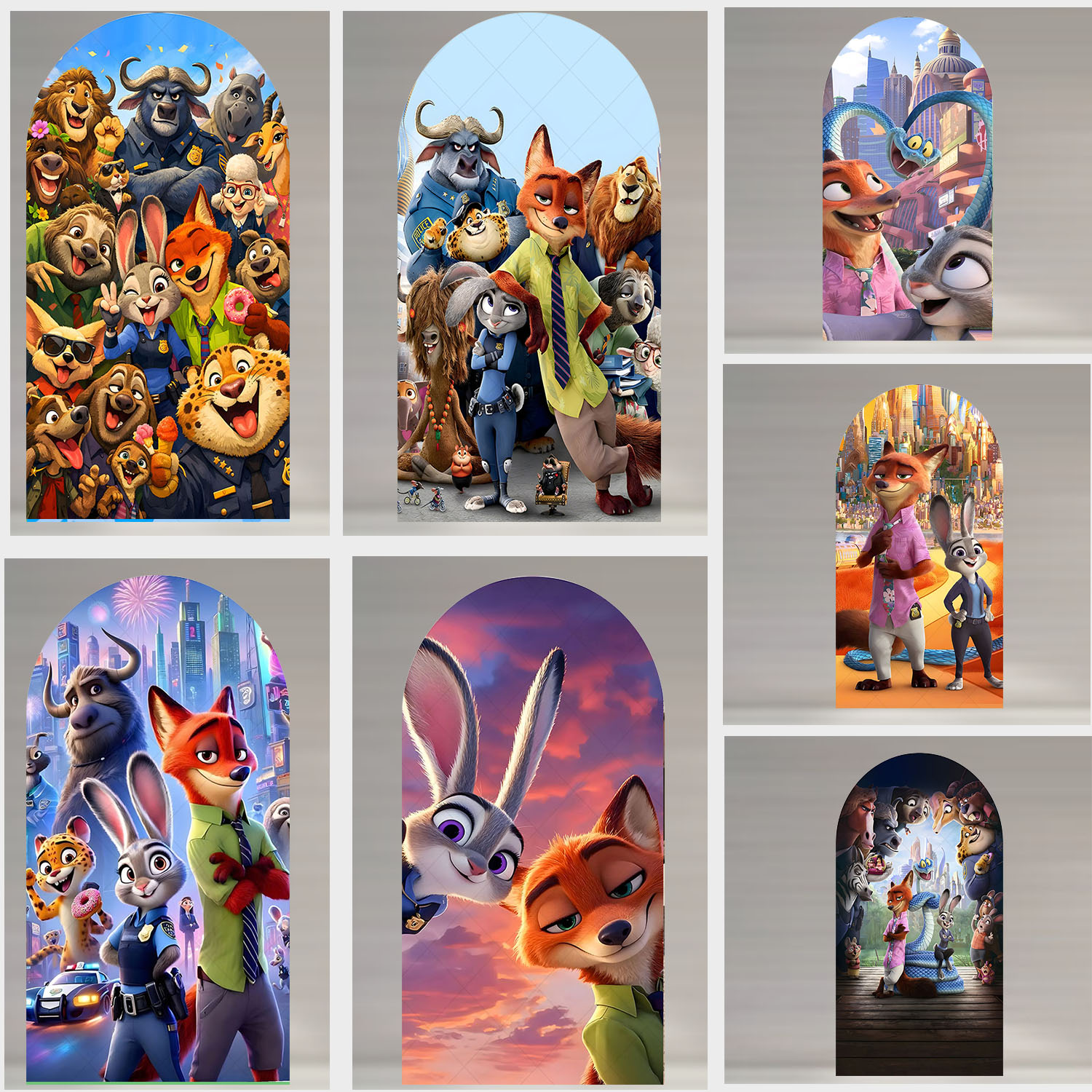 Zootopia Party Games - Arch Shape Zootopia 2 Judy and