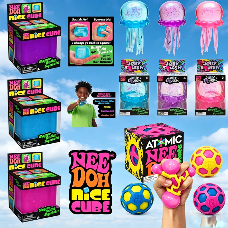 Party Games Game - NeeDoh Squishy/; Schylling Atomic Stress Relief
