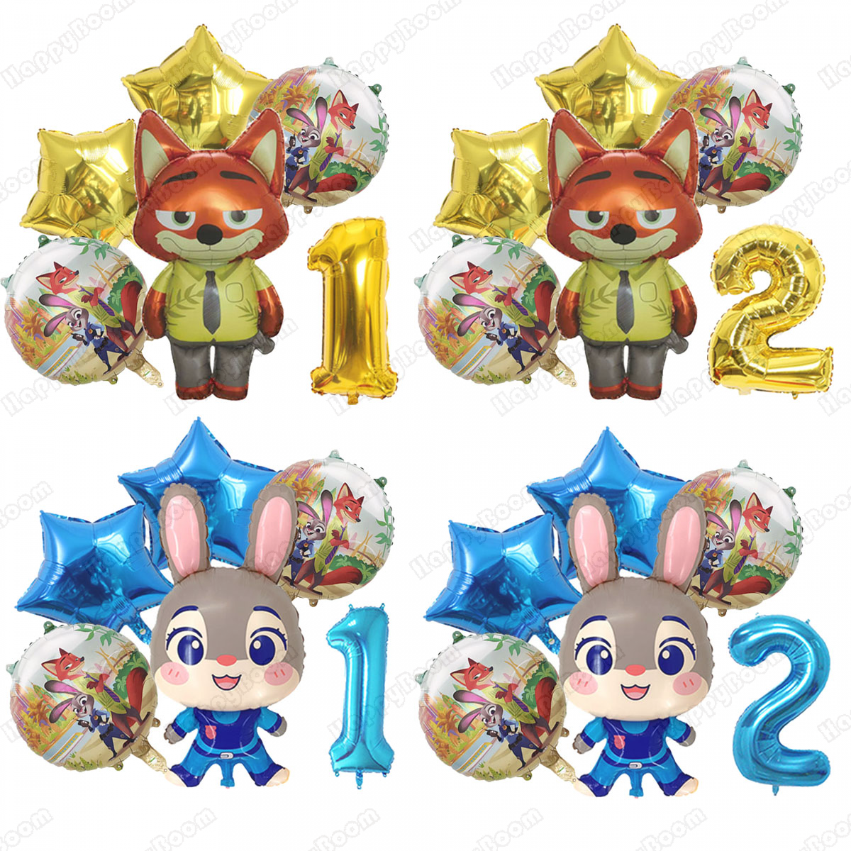 Zootopia Party Games - Cartoon Zootopia Balloons Birthday Party Theme
