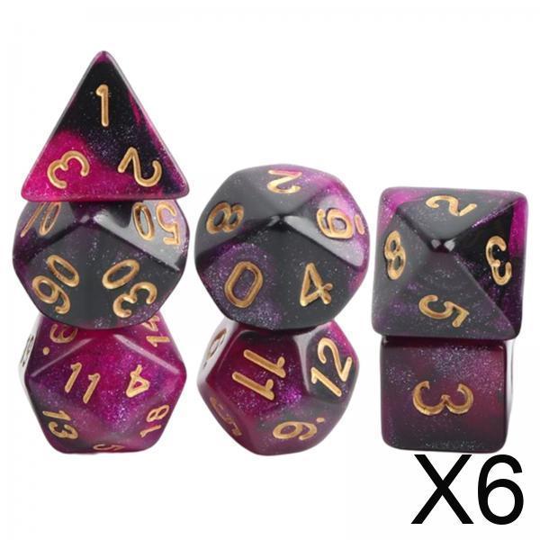 Party Games Gamecube - Acrylic Polyhedral Dice Set Colorful Board