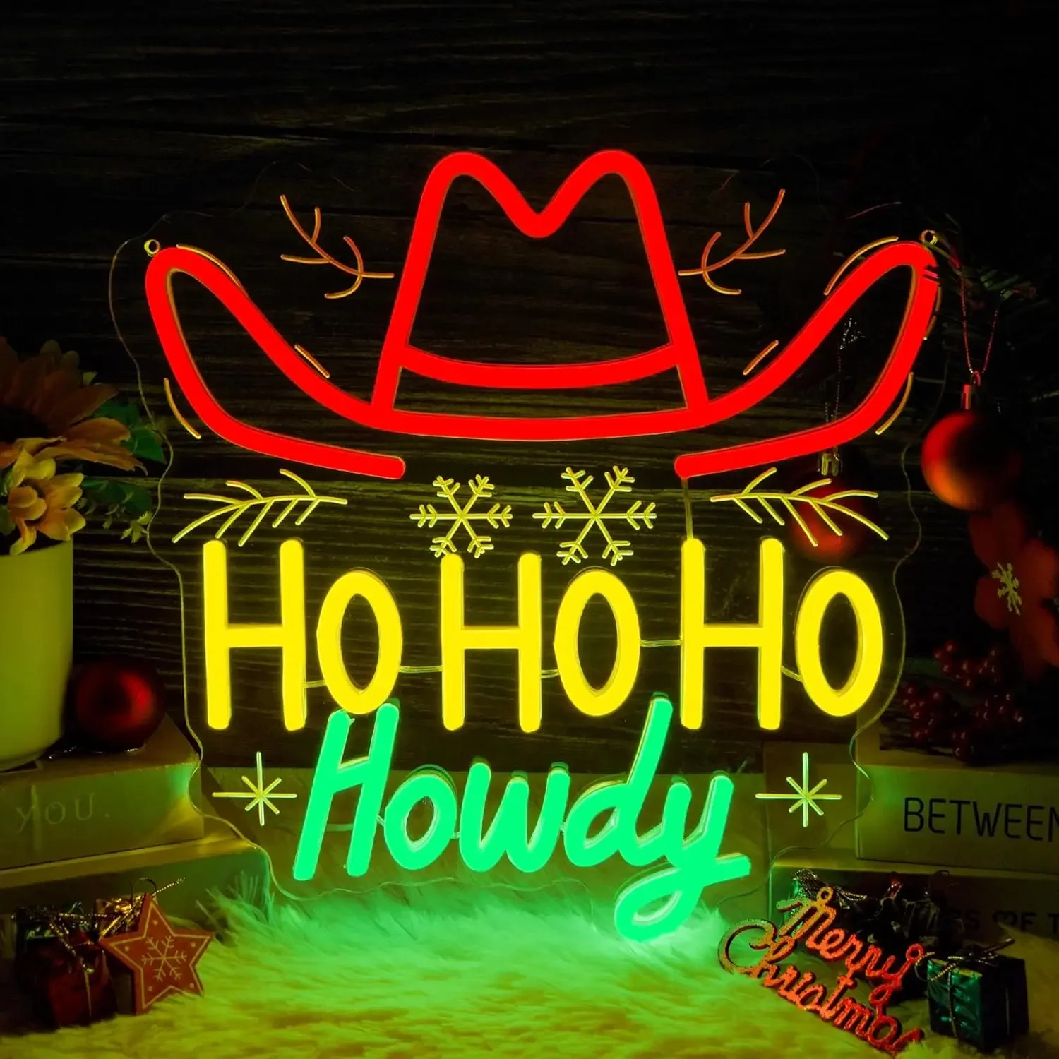 Party Games Shop - Christmas Neon Sign Ho Ho Ho