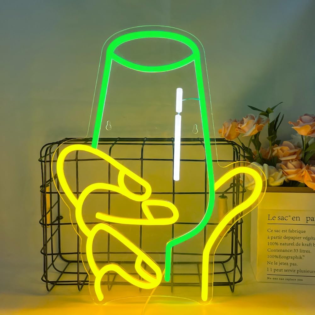 Wine Glass in Hand LED Neon Si - Party Games Shop 리뷰 및 가격