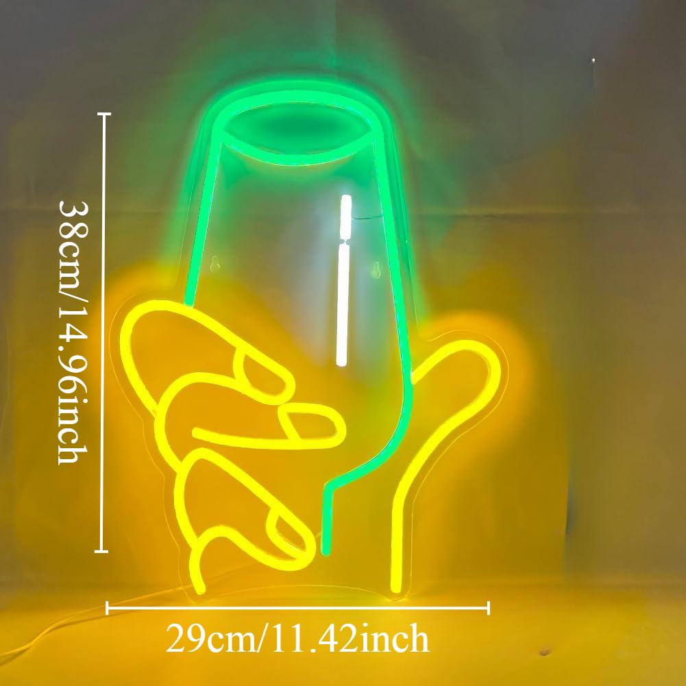 Wine Glass in Hand LED Neon Si - Party Games Shop 리뷰 및 가격
