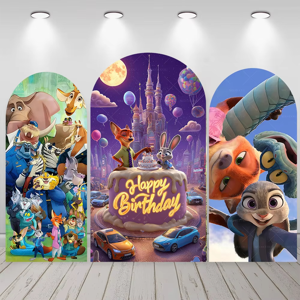 Zootopia 2 Theme Arched Backgr - Zootopia Party Games 리뷰 및 가격