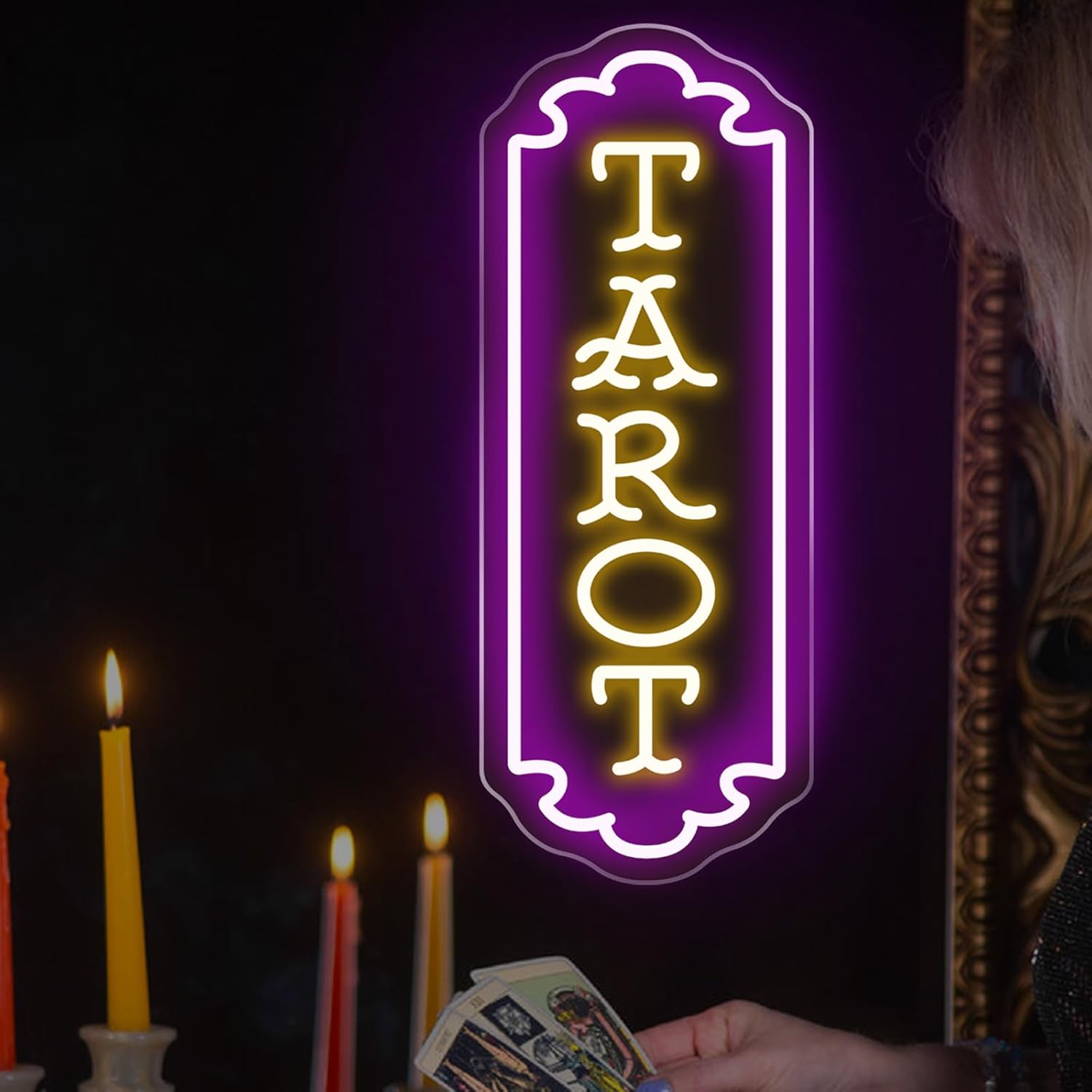 Tarot Neon Sign USB Powered My - Party Games Event 리뷰 및 가격