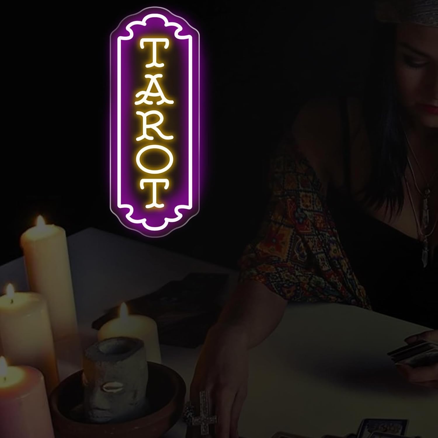 Tarot Neon Sign USB Powered My - Party Games Event 리뷰 및 가격