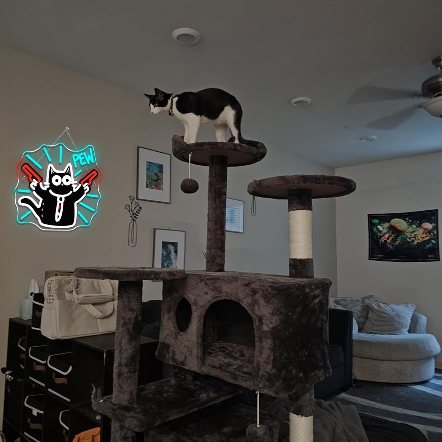 Cat Neon Sign USB Dimmable LED - Party Games Shop 리뷰 및 가격