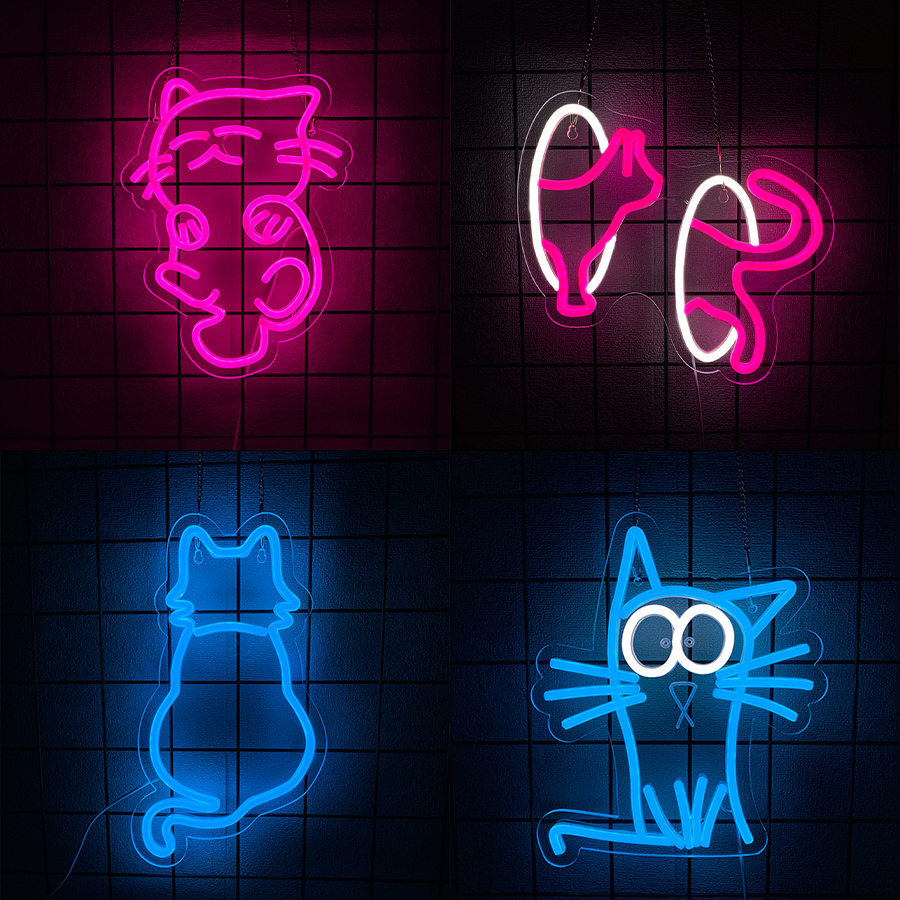 Cat Series Neon Sign For Wall  - Party Games Shop 리뷰 및 가격