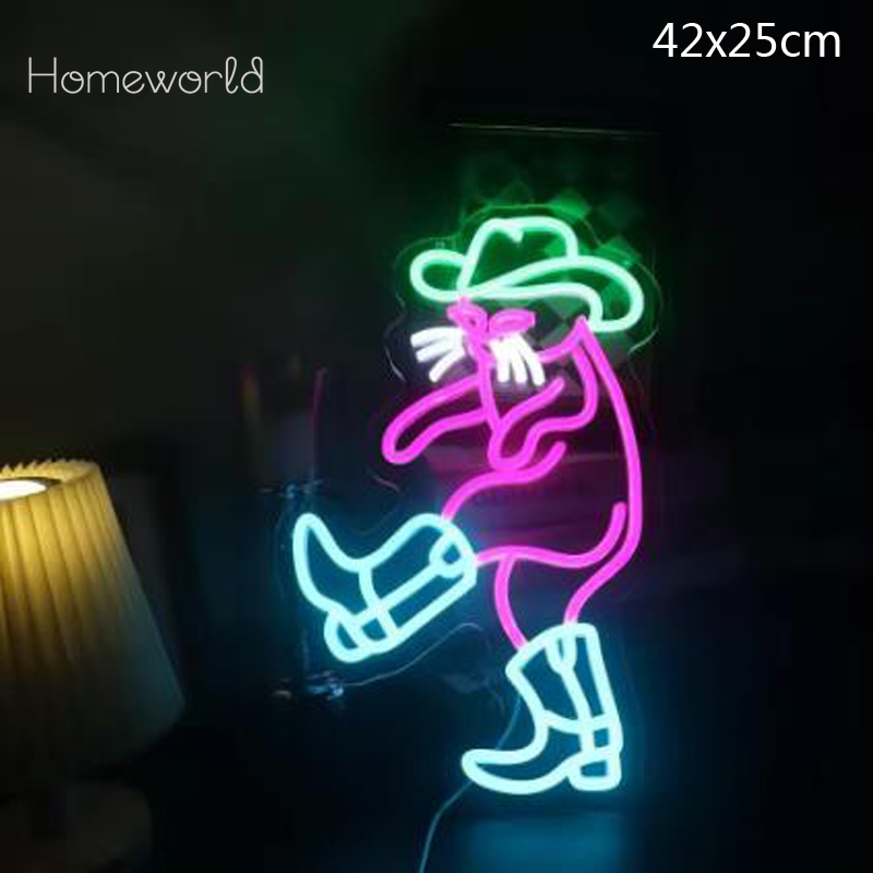 Cowboy Cat Neon Light Sign Dim - Party Games Shop 리뷰 및 가격