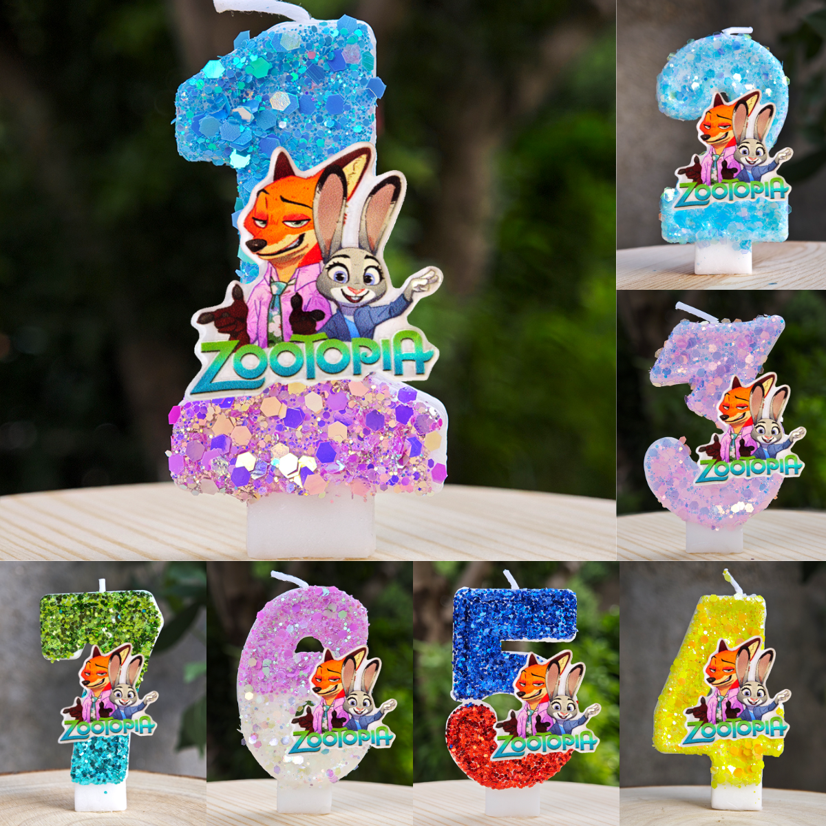 Zootopia Candle Number 0-9 Soc - Zootopia Party Games 리뷰 및 가격
