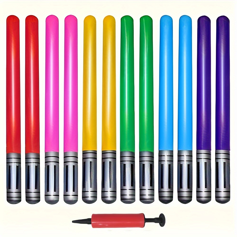 12 Inflatable Swords, Colorful - Party Games No Props 리뷰 및 가격