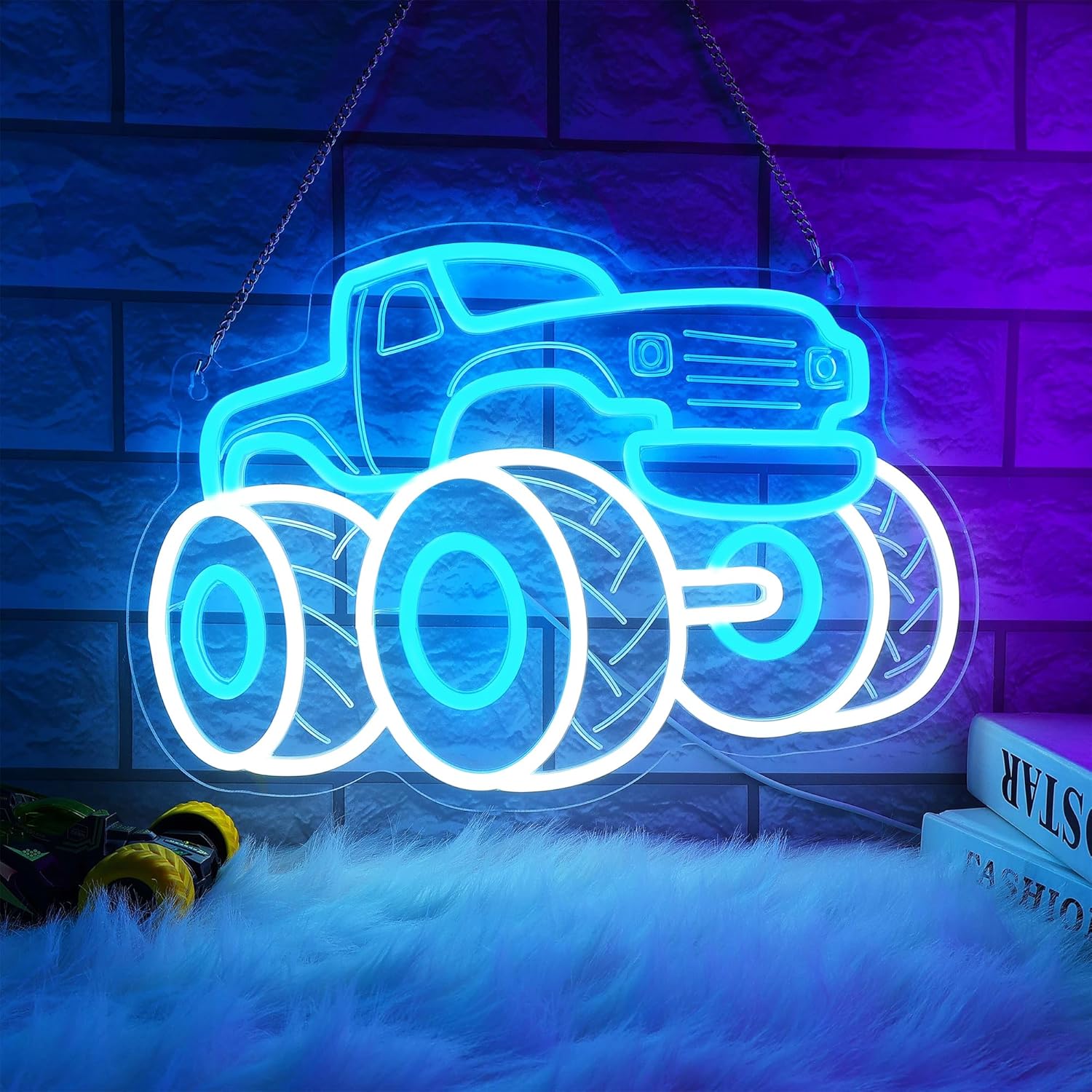 Truck Neon Sign USB Dimmable L - Party Games Shop 리뷰 및 가격