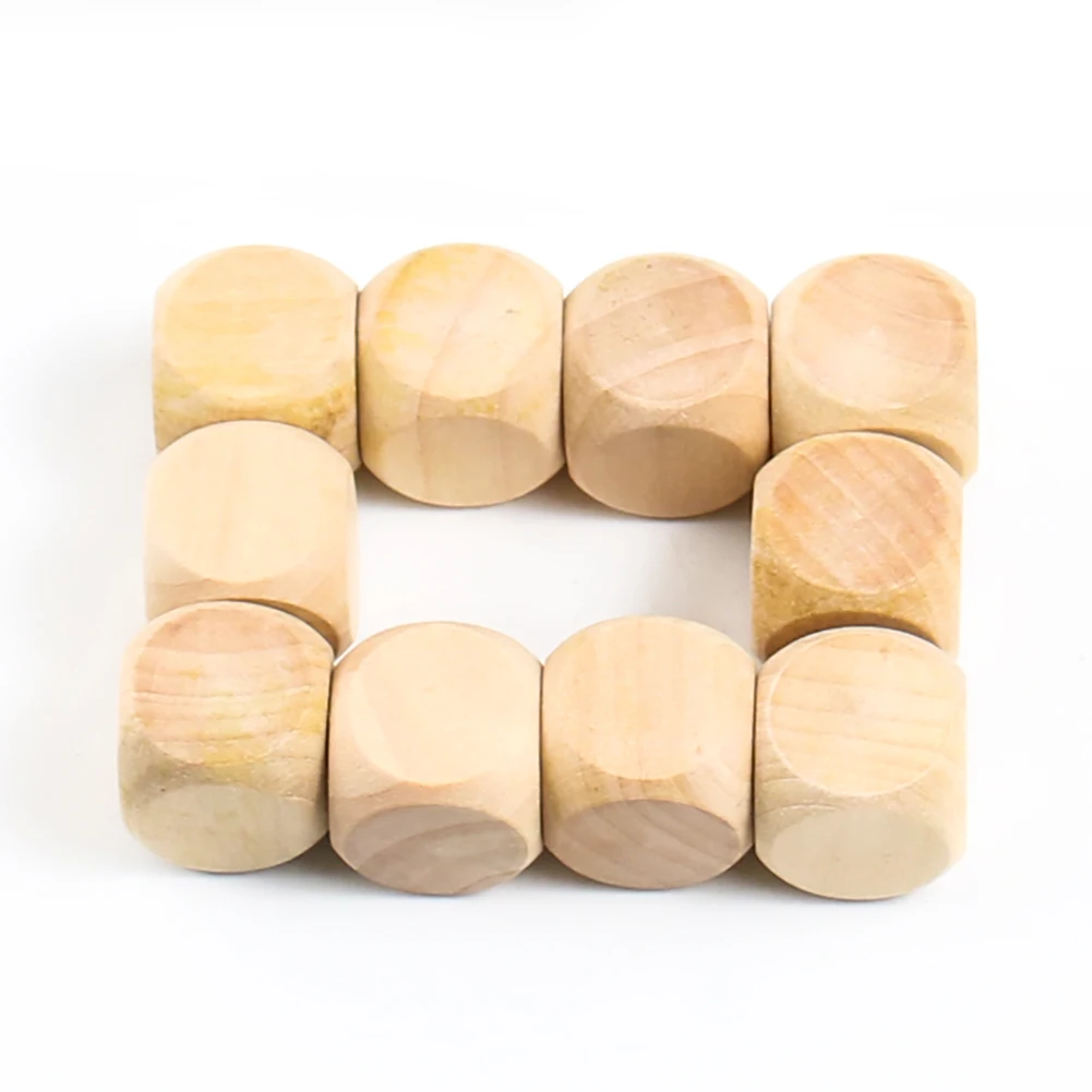 6pcs 20mm Blank Wooden Dice 6  - Party Games Gamecube 리뷰 및 가격