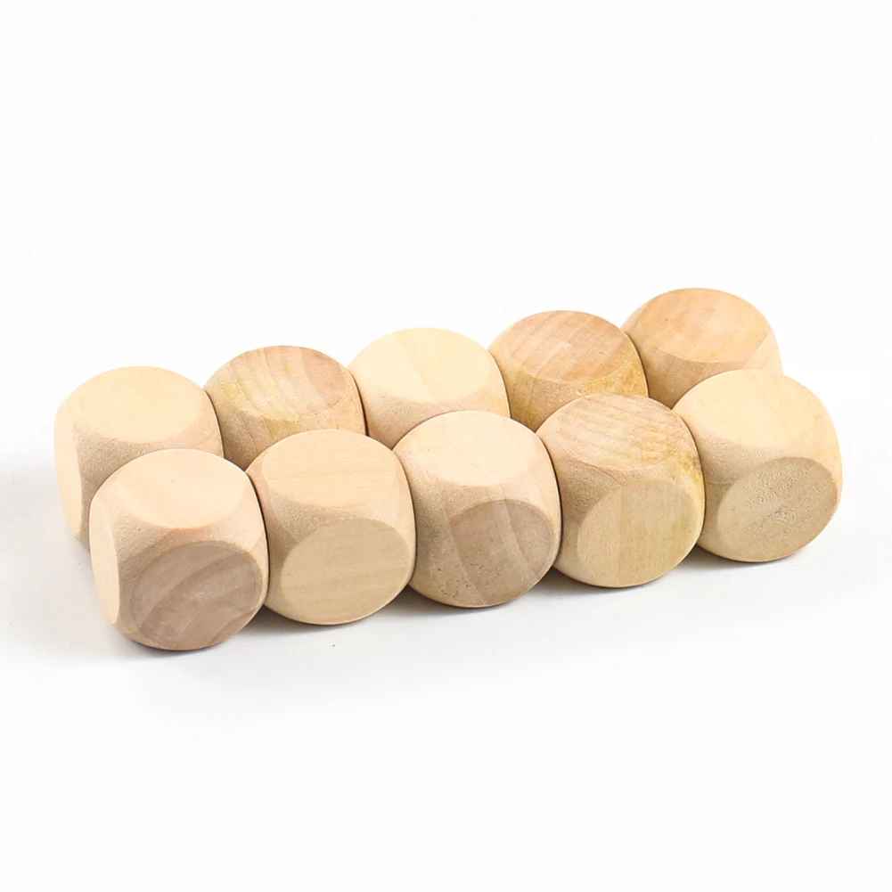 6pcs 20mm Blank Wooden Dice 6  - Party Games Gamecube 리뷰 및 가격
