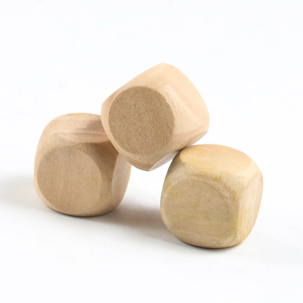 6pcs 20mm Blank Wooden Dice 6  - Party Games Gamecube 리뷰 및 가격