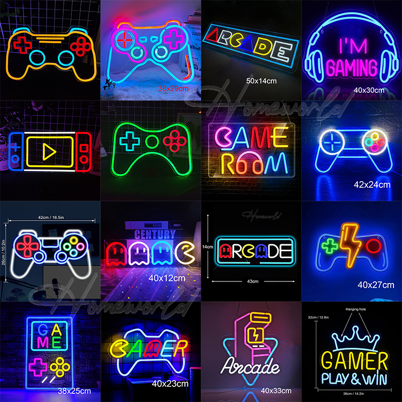 Arcade Neon Sign LED Game Room - Party Games Shop 리뷰 및 가격