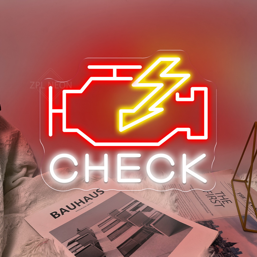 Check Engine Neon Sign Led Lig - Party Games Shop 리뷰 및 가격
