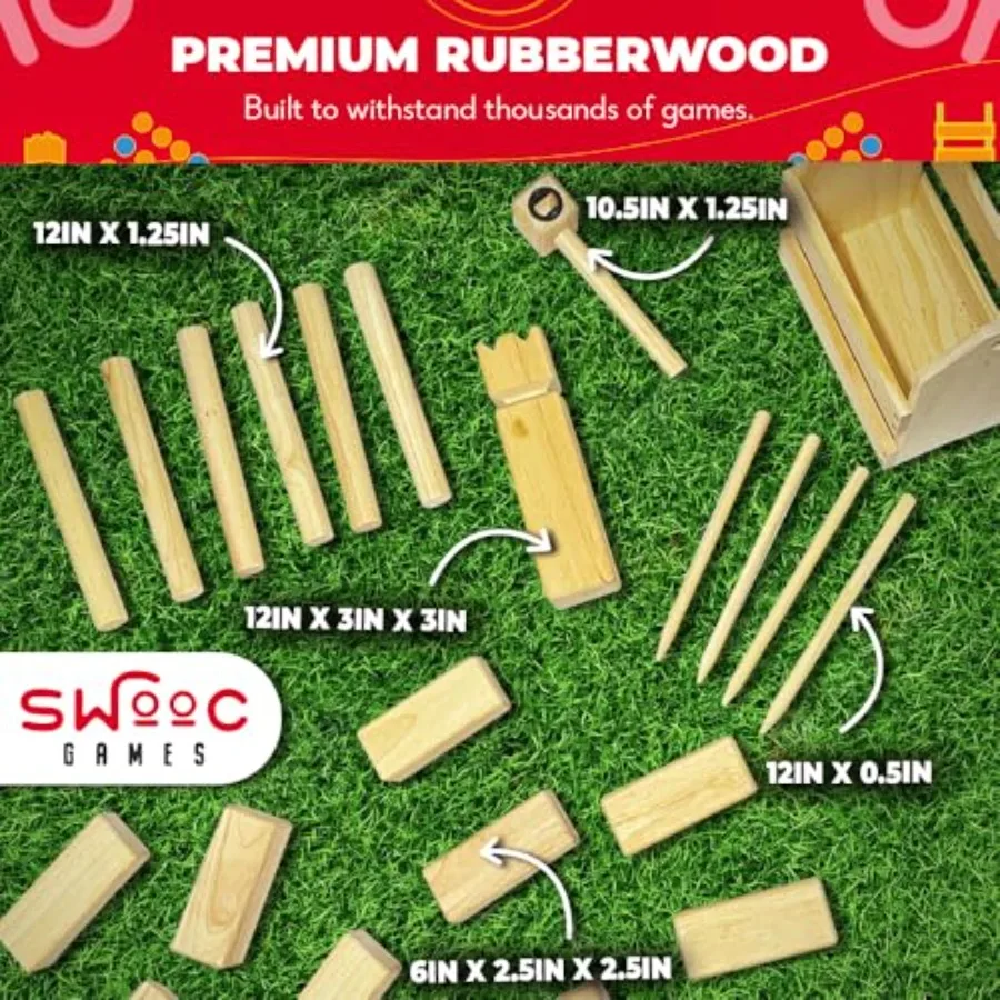 Backyard Kubb Game Set Premium - Kubb Game Yard 리뷰 및 가격