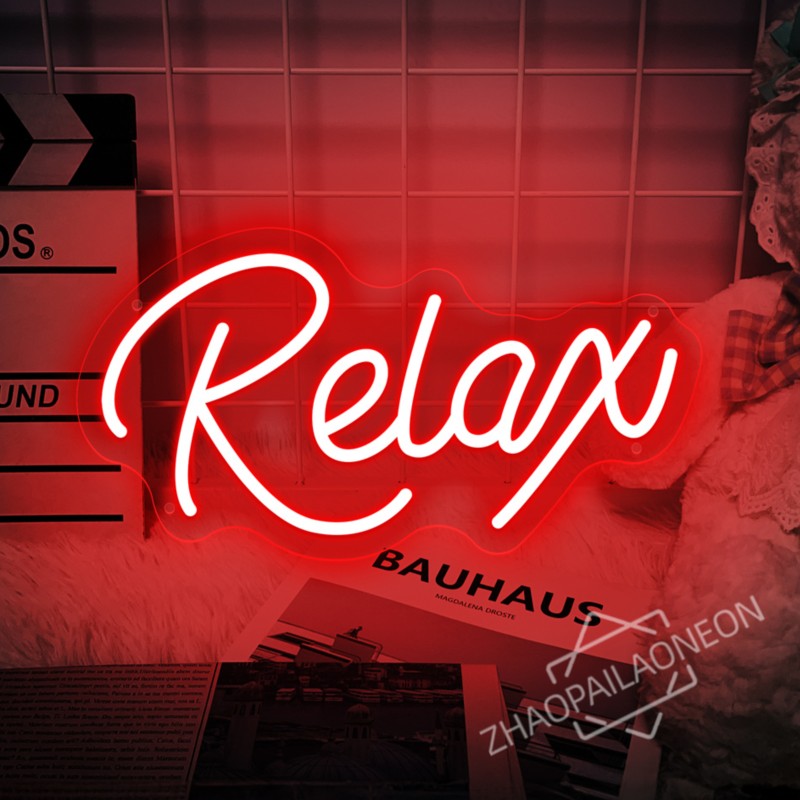 Relax  LED Neon Signs Massage  - Party Games Shop 리뷰 및 가격
