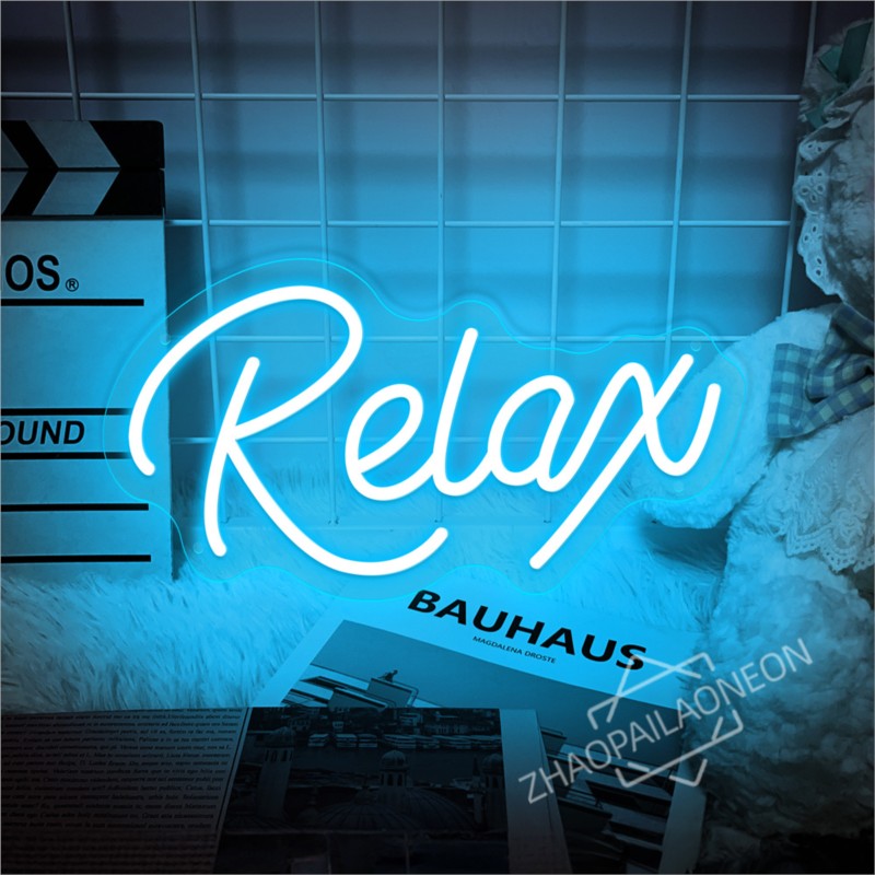 Relax  LED Neon Signs Massage  - Party Games Shop 리뷰 및 가격