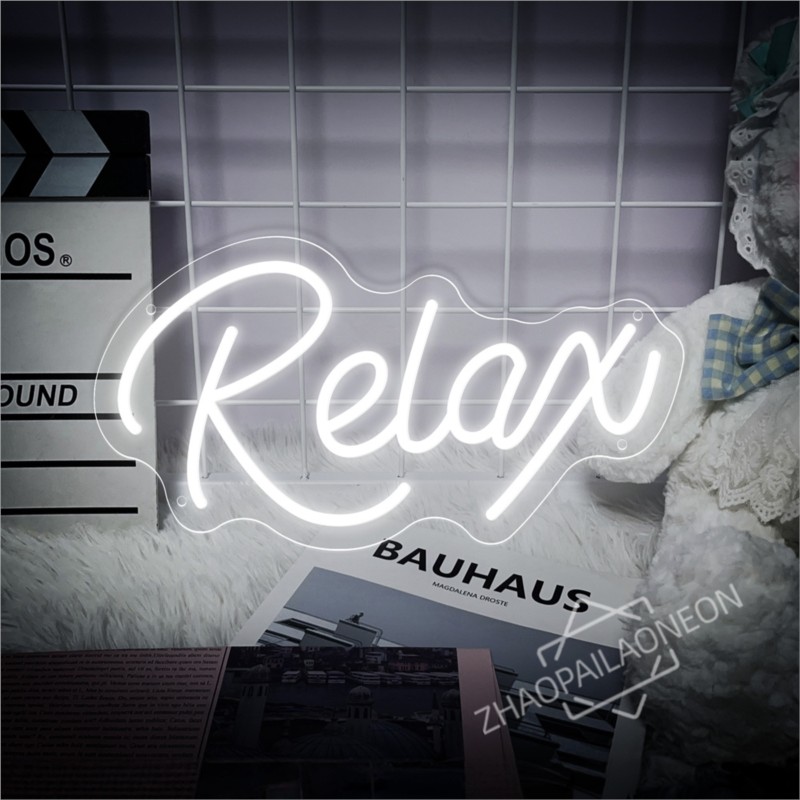 Relax  LED Neon Signs Massage  - Party Games Shop 리뷰 및 가격