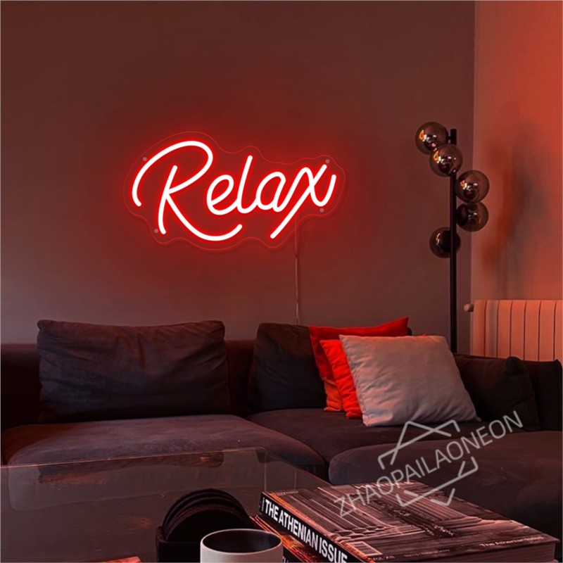 Relax  LED Neon Signs Massage  - Party Games Shop 리뷰 및 가격