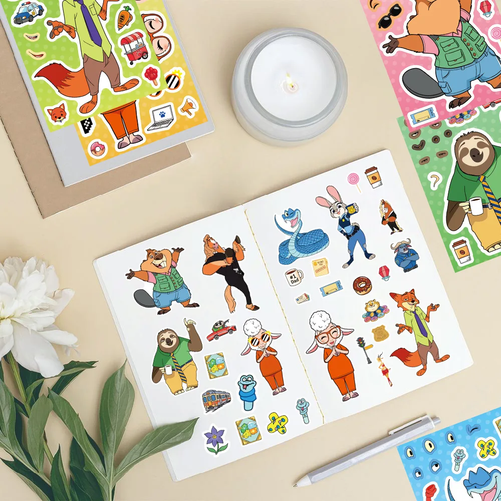 8/16Sheets Make a Face Zootopi - Zootopia Party Games 리뷰 및 가격