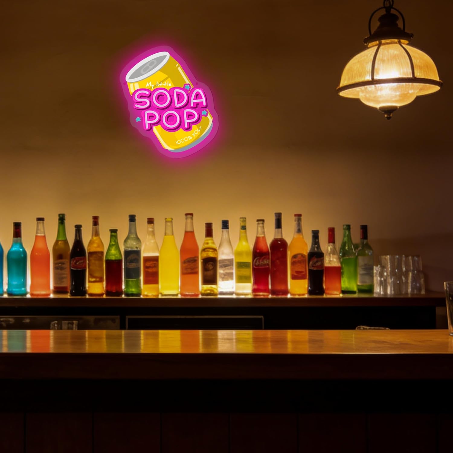 Soda Pop Neon Sign Beverage Ne - Party Games Shop 리뷰 및 가격