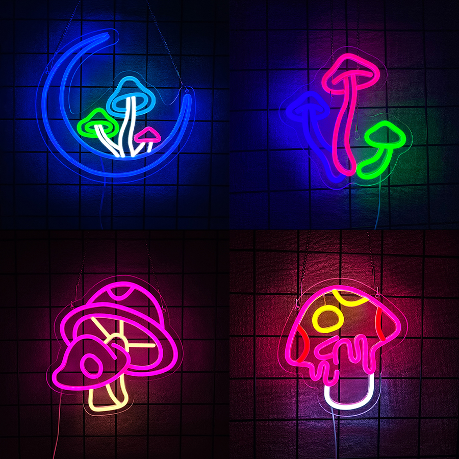Mushroom Series Neon Sign For  - Party Games Shop 리뷰 및 가격