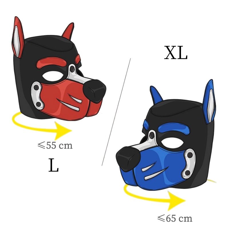 Erotic Colorful Dog Hood Mask  - Party Games Shop 리뷰 및 가격