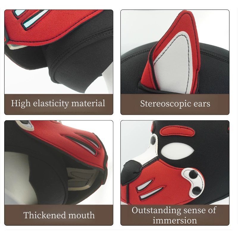 Erotic Colorful Dog Hood Mask  - Party Games Shop 리뷰 및 가격