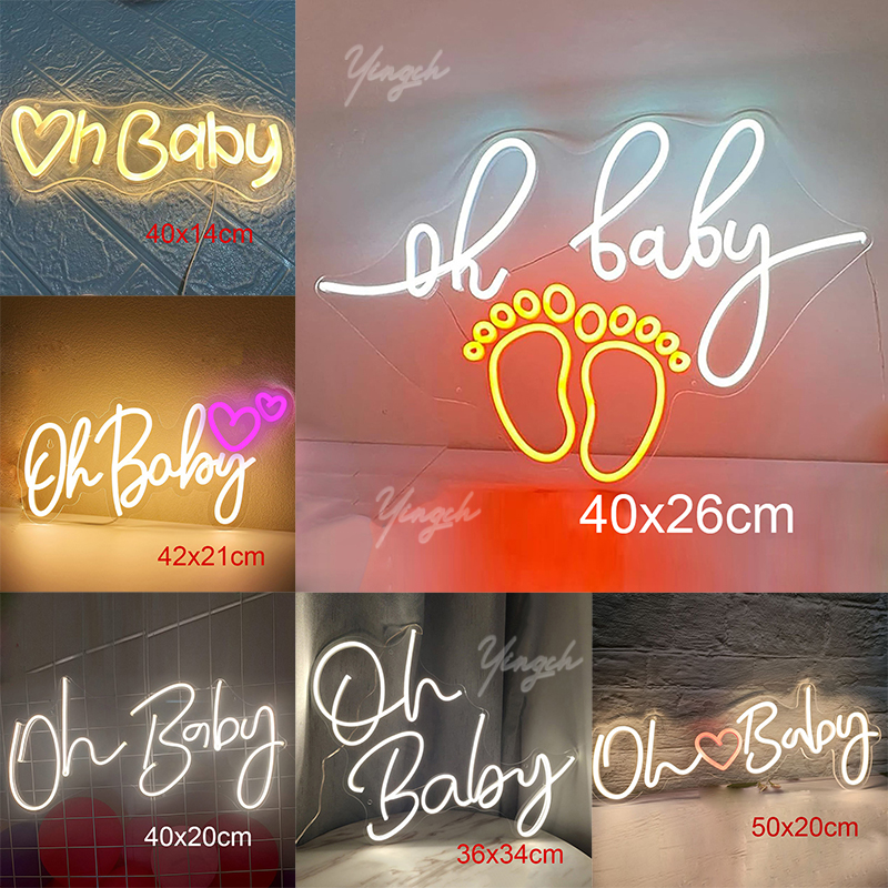 Oh Baby Neon Sign Love Heart L - Party Games Shop 리뷰 및 가격