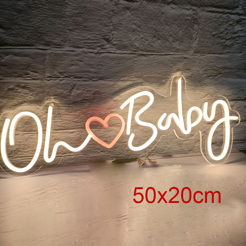 Oh Baby Neon Sign Love Heart L - Party Games Shop 리뷰 및 가격