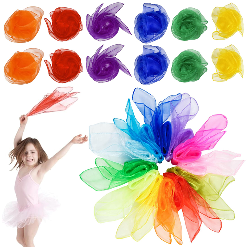 Six Color Silk Scarf Party Fav - Party Games No Props 리뷰 및 가격