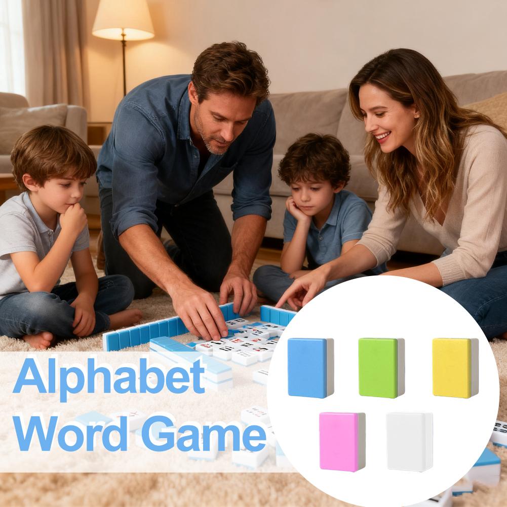 Kids Alphabet Mahjong Set Word - Party Games No Props 리뷰 및 가격