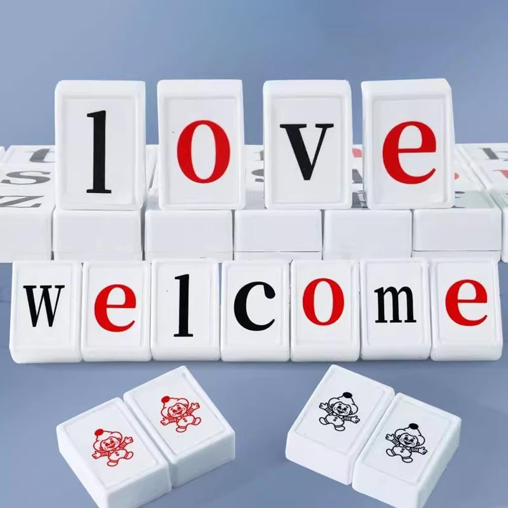 Kids Alphabet Mahjong Set Word - Party Games No Props 리뷰 및 가격