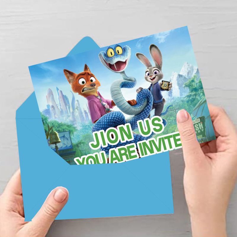 Zootopia 2 Party Invitation Ca - Zootopia Party Games 리뷰 및 가격